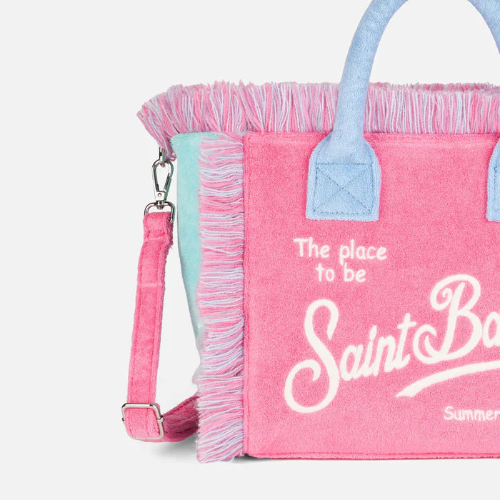 Mc2 Saint Barth Colette multicolor terry handbag with Saint Barth logo