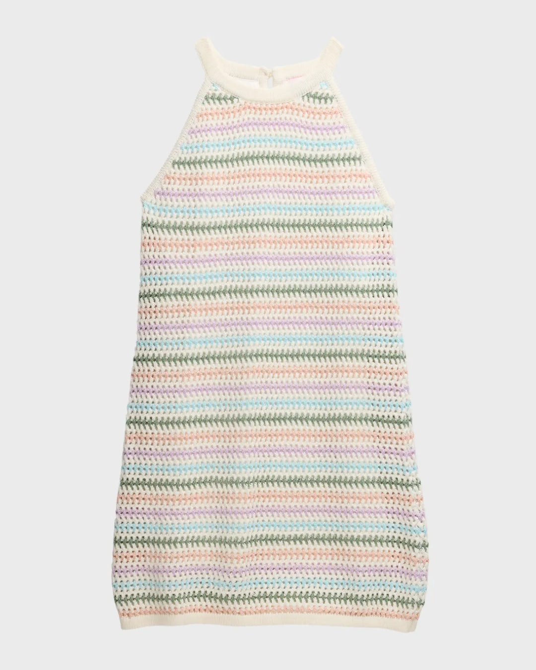 Design History Girl's Multicolor Pastel Striped Dress