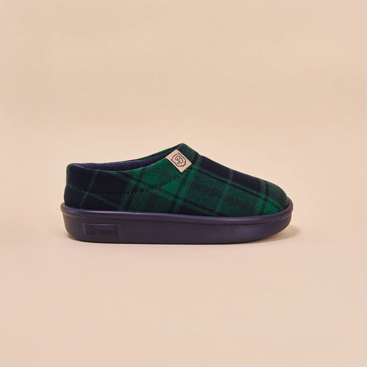 Brunch Essential Kids Slipper | Navy/Green