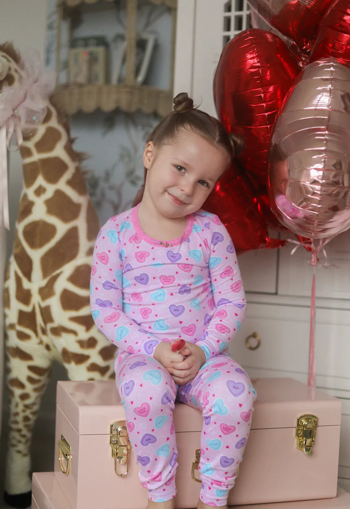 ESME PJ SET CANDY HEARTS