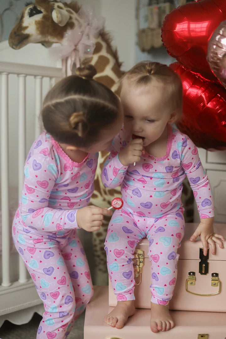 ESME PJ SET CANDY HEARTS
