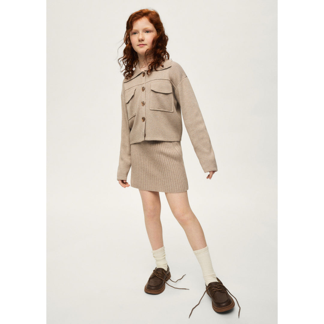 MAYORAL BEIGE KNITTED JACKET