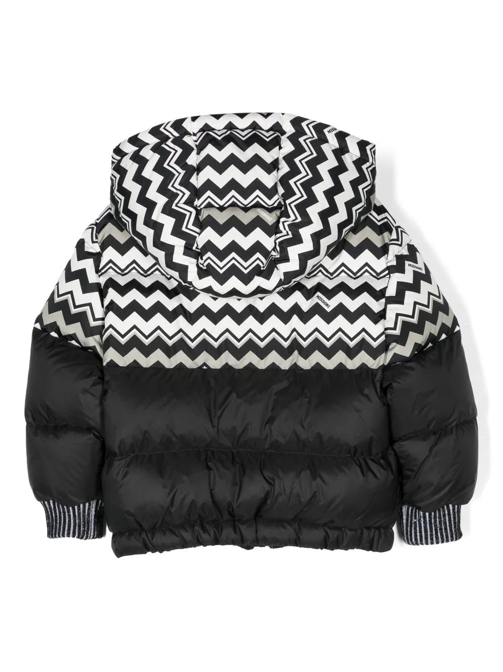 Missoni Kids zigzag-print puffer jacket