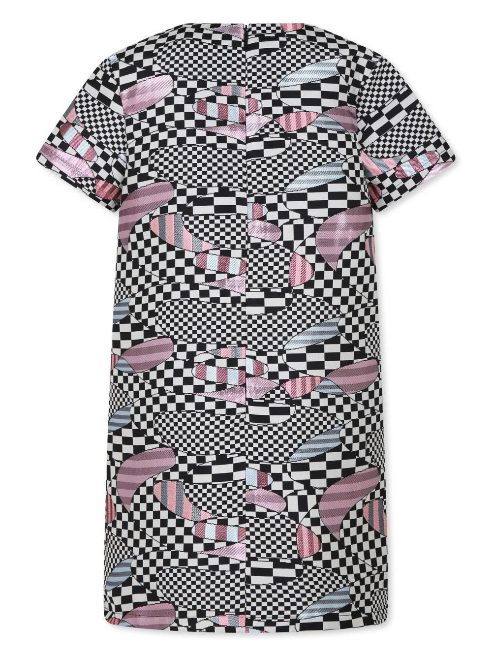 PUCCI Junior Pesci-print colour-block dress