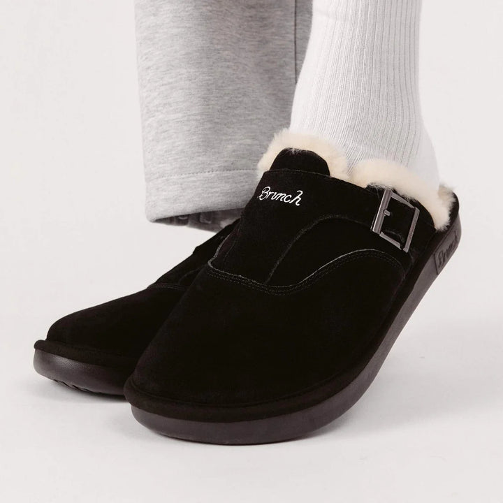 BRUNCH Amour Shearling Suede | Black