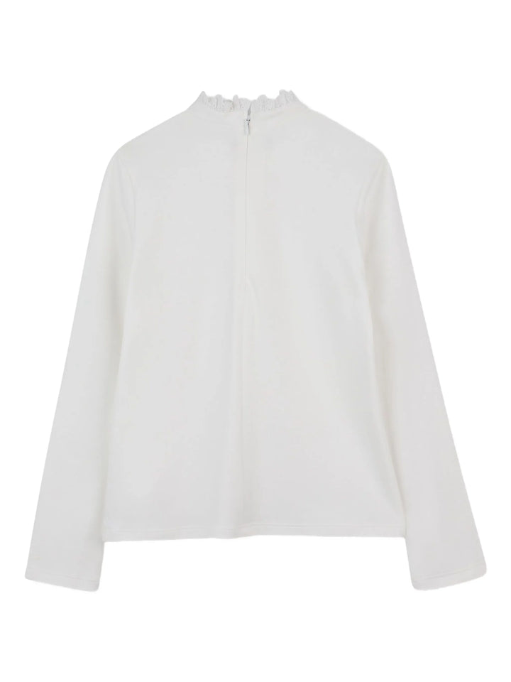 Chloé Kids frilled high-neck top