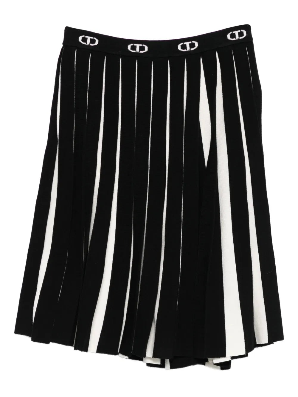 TWINSET Kids pleated striped skirt