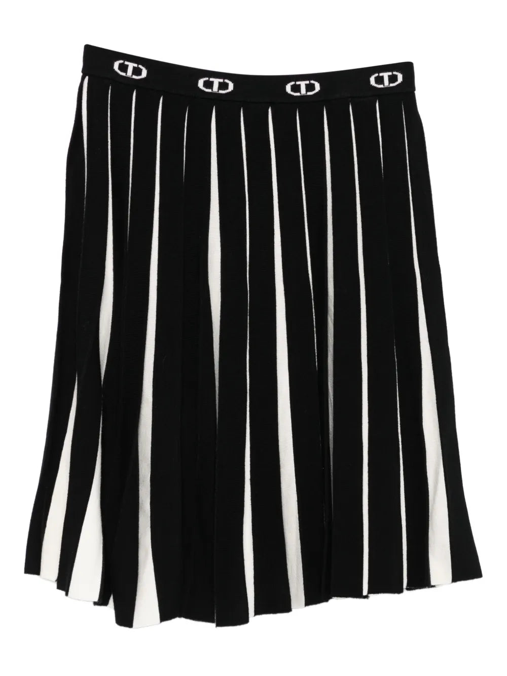 TWINSET Kids pleated striped skirt