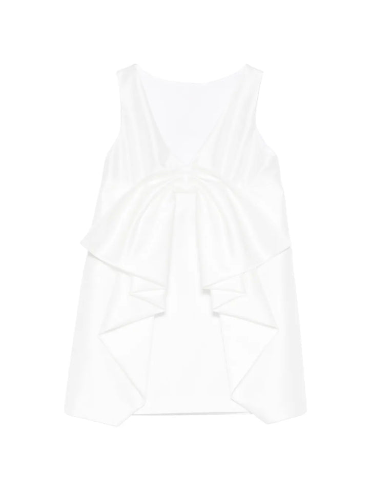 Elisabetta Franchi La Mia Bambina bow sleeveless party dress