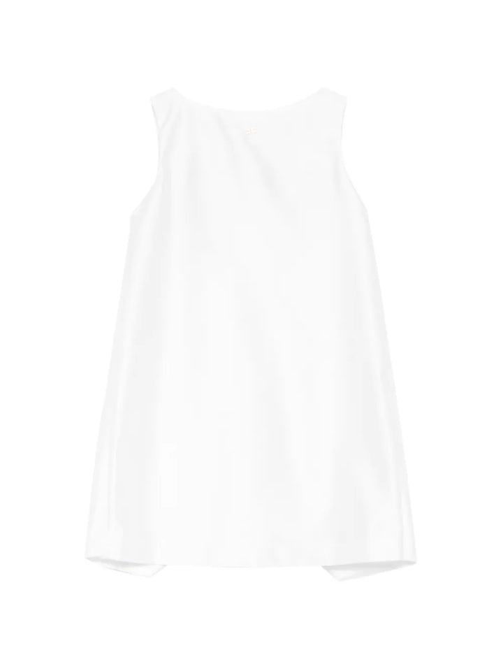 Elisabetta Franchi La Mia Bambina bow sleeveless party dress