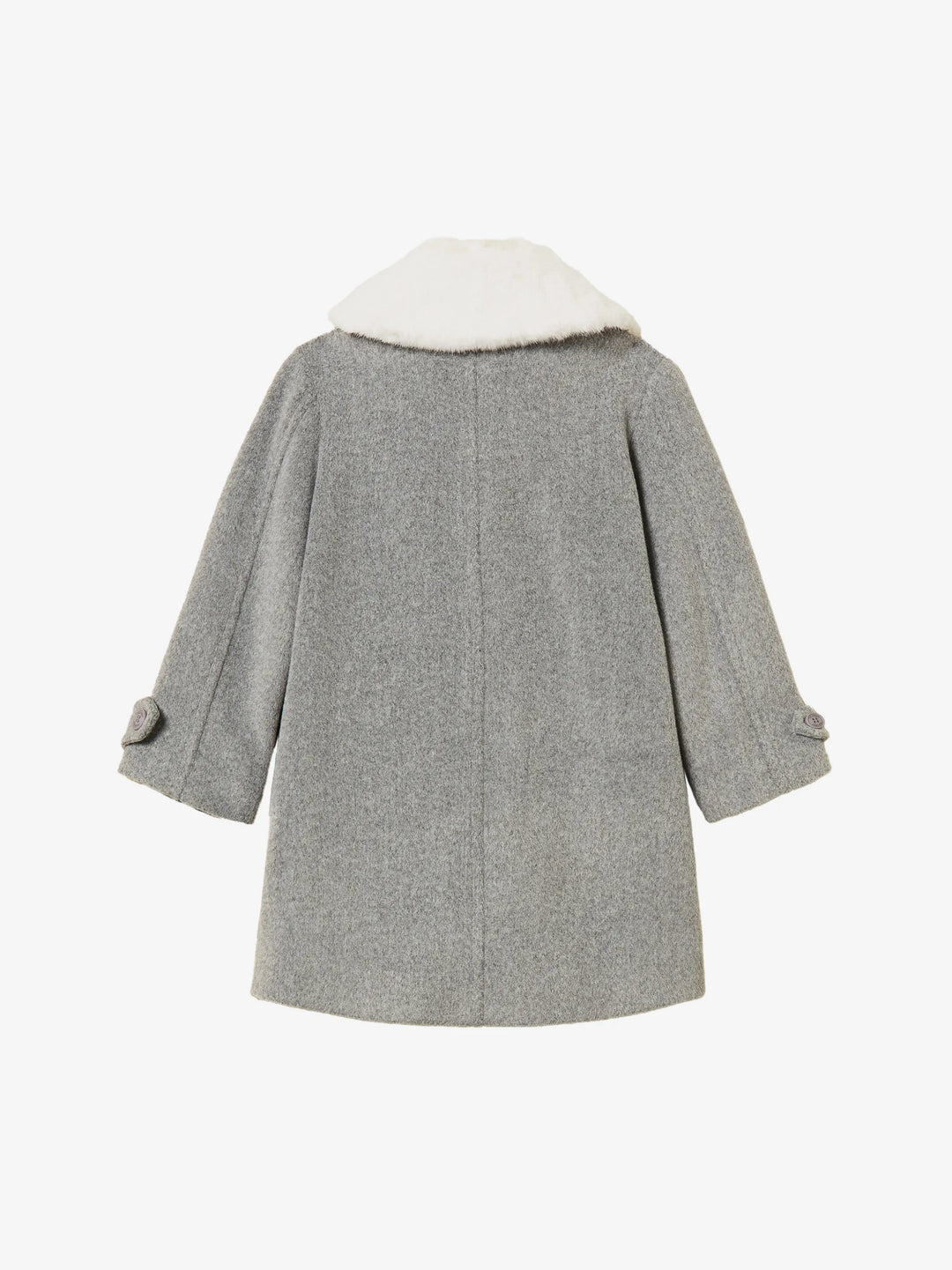TWINSET Kids faux-fur collar coat