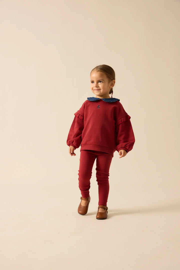 LIL LEGS Sweet Campaign Toddler Ruffle Sweatshirt Set