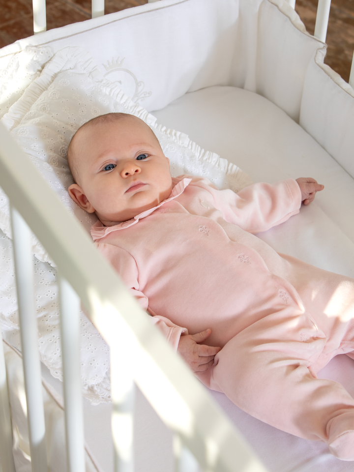 Patachou pink velour babygrow