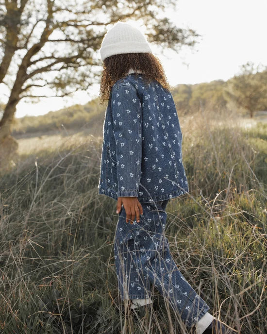 Rylee + Cru  Long Chore Coat Heart Ditsy