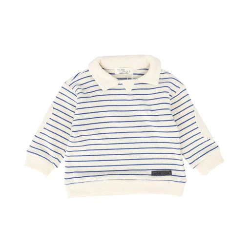 MY LITTLE COZMO CREAM NAVY STRIPE SET