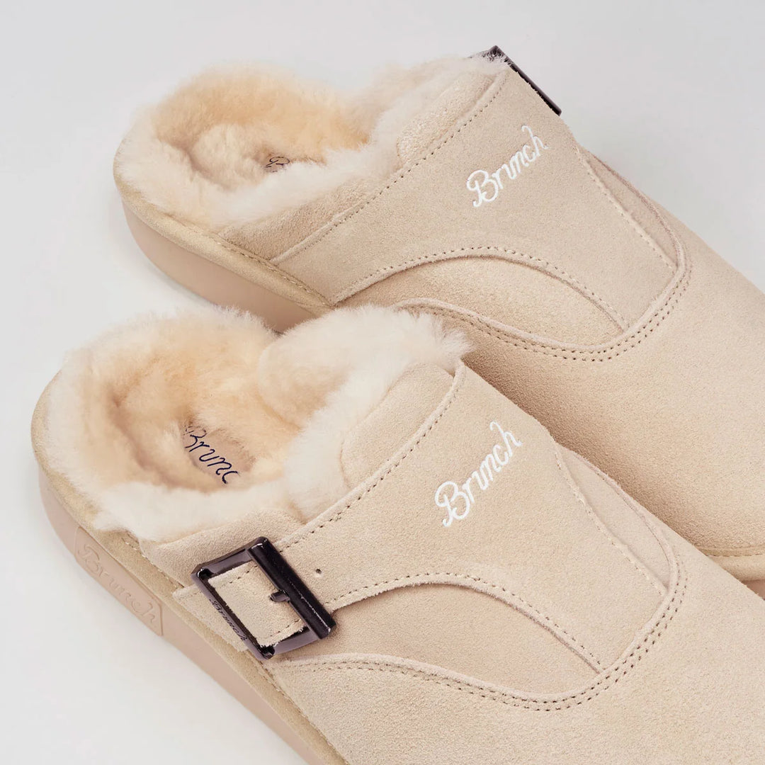BRUNCH Amour Shearling Suede | Beige