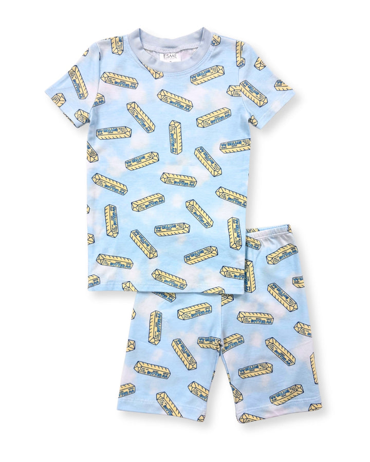 ESME BLUE BUTTER PJ SET