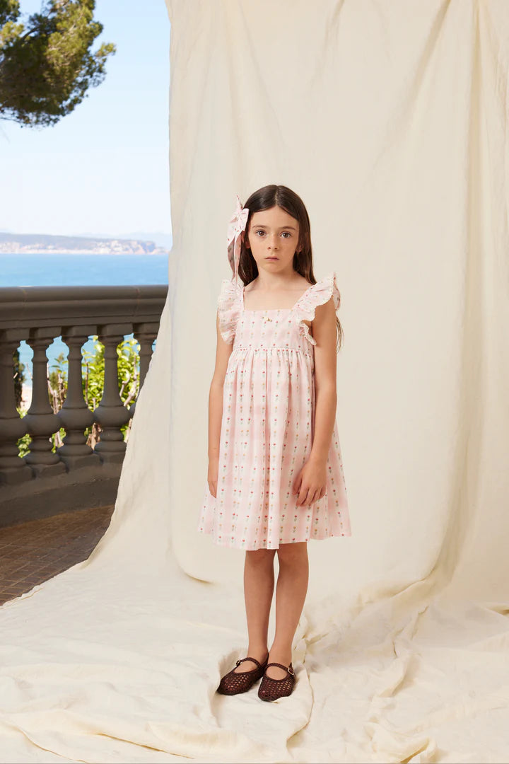 BEBE ORGANIC BELLA DRESS TULIP CHECKS
