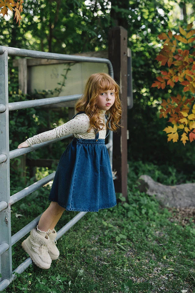 LIL LEGS Sweet Campaign Printed Mockneck