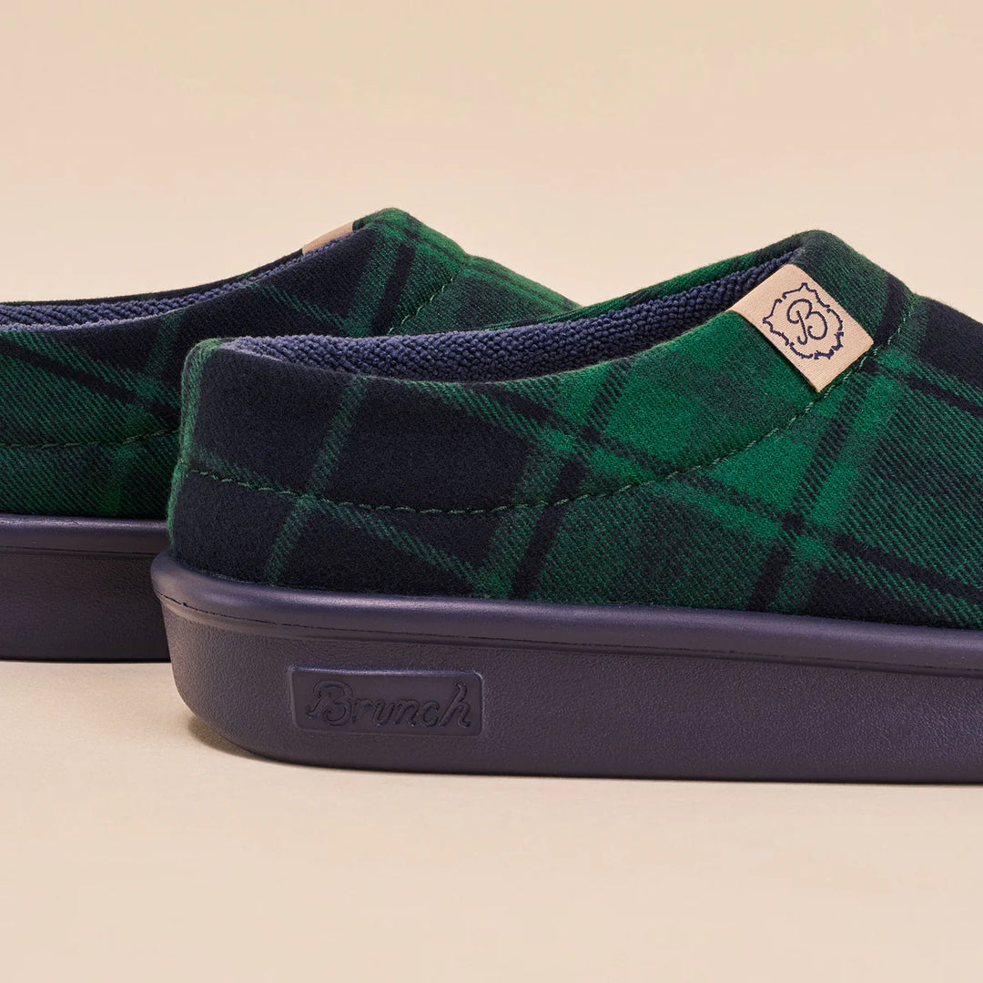 Brunch Essential Kids Slipper | Navy/Green