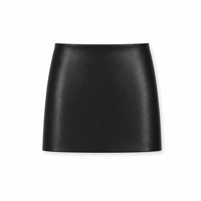 THEME NYC Sara NAVY Vegan Leather Mini