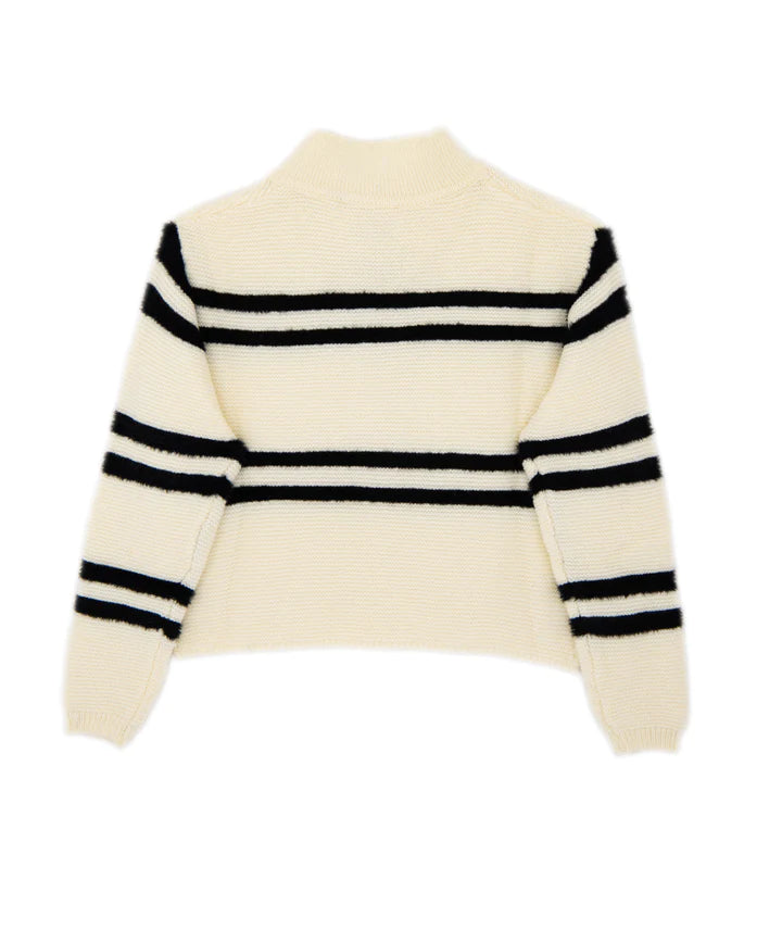 Love Daisy Girls Striped Crop Collar Sweater