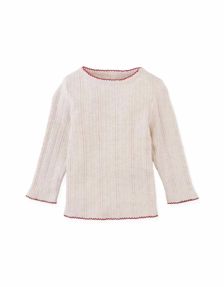 Gingersnaps Baby Margot Pinafore Dress And Tee Set - Blue / Cherry