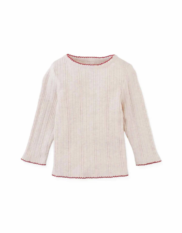 Gingersnaps Baby Margot Pinafore Dress And Tee Set - Blue / Cherry