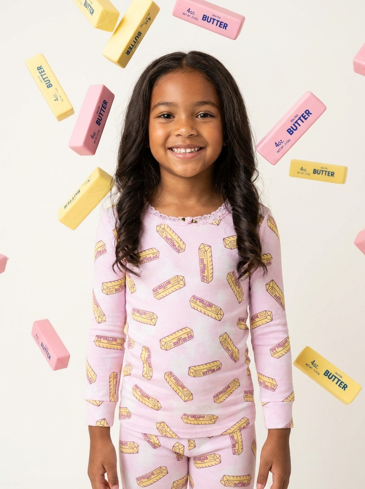 ESME PINK BUTTER PJ SET