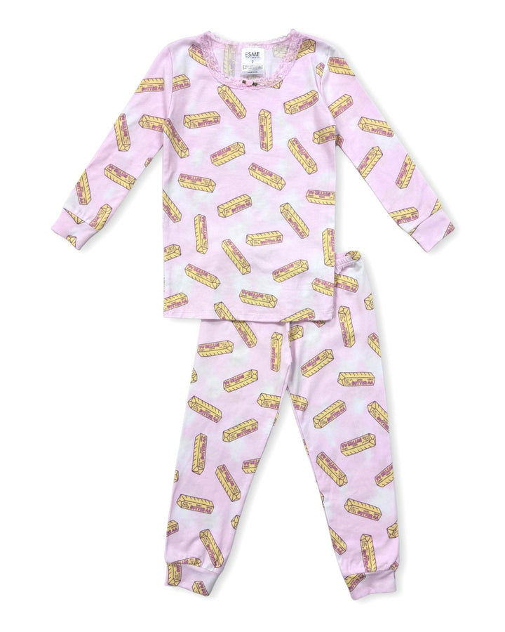 ESME PINK BUTTER PJ SET