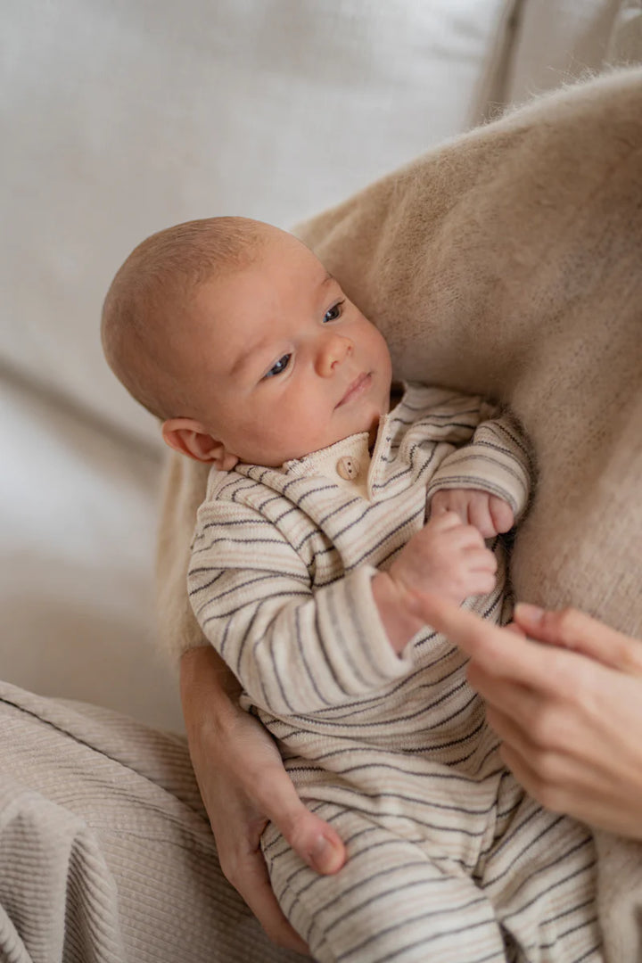 1+ IN THE FAMILY ECRU STRIPED MATHIEU SET