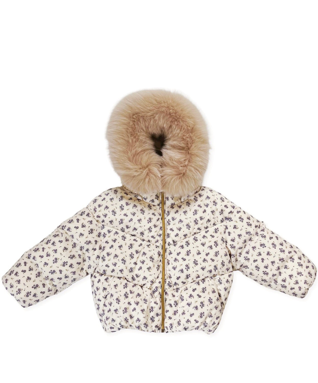 HAILEY FLORAL PAMPLE MOUSSE PUFFER JACKET