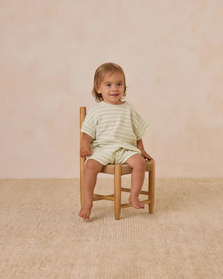 Quincy Mae  Waffle Shortie Set || SAGE