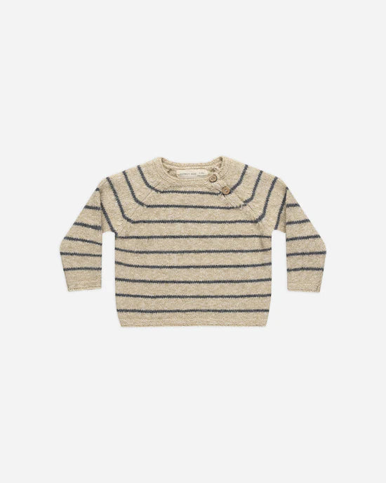 Quincy Mae Knit set Indigo Stripe