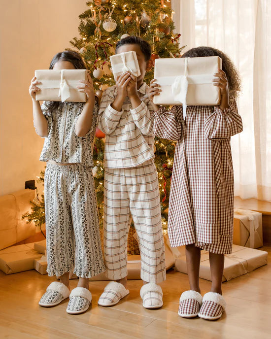 Rylee + Cru  Slippers || Holiday Plaid