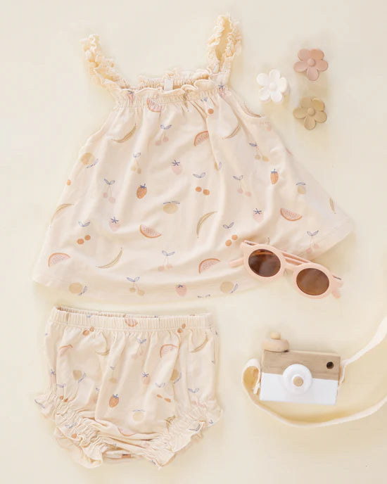 Rylee + Cru Swing Top & Bloomer Set Fruit
