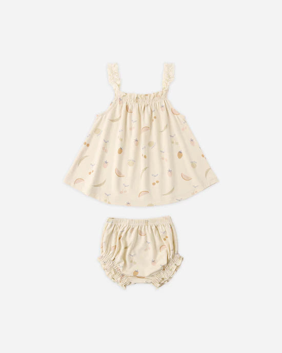 Rylee + Cru Swing Top & Bloomer Set Fruit