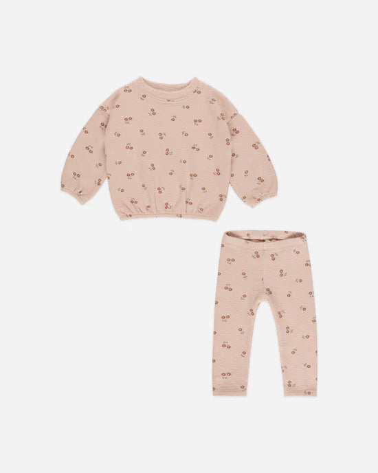 Rylee + Cru  Spongey Knit Set || Blossom