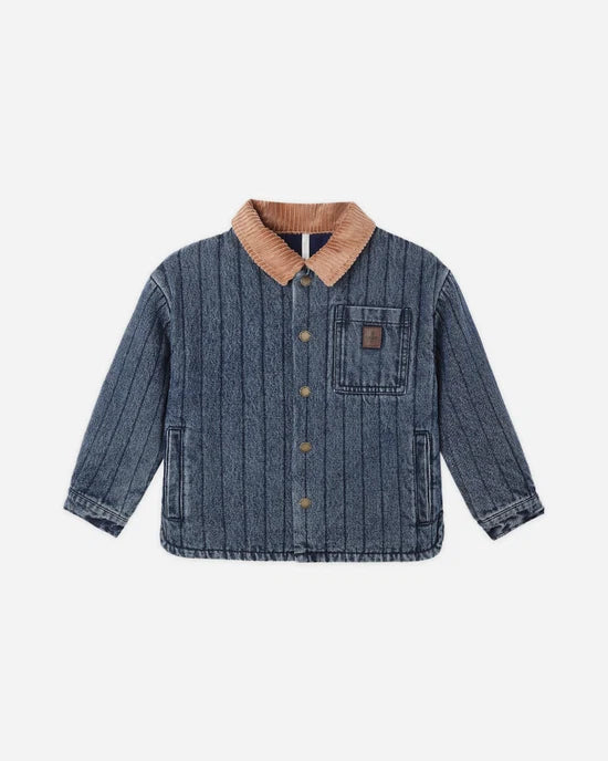 Rylee + Cru  Nashville Quilted Jacket Indigo