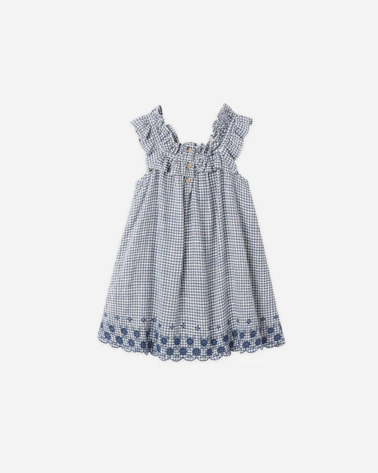 Rylee + Cru  Lennon Dress Marine Gingham