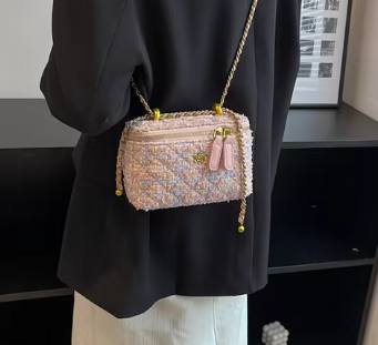 Ce ce co pink tweed bag