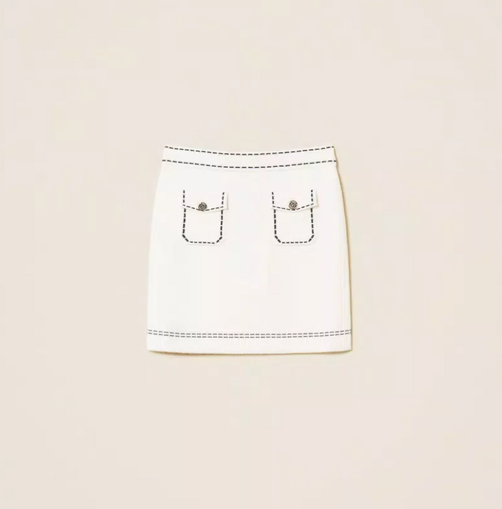 TWINSET KNITTED SET STITCHING GIRL