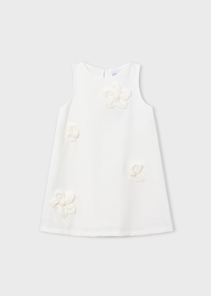 MAYORAL Girl Flower Applique Dress