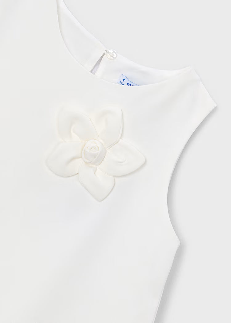 MAYORAL Girl Flower Applique Dress
