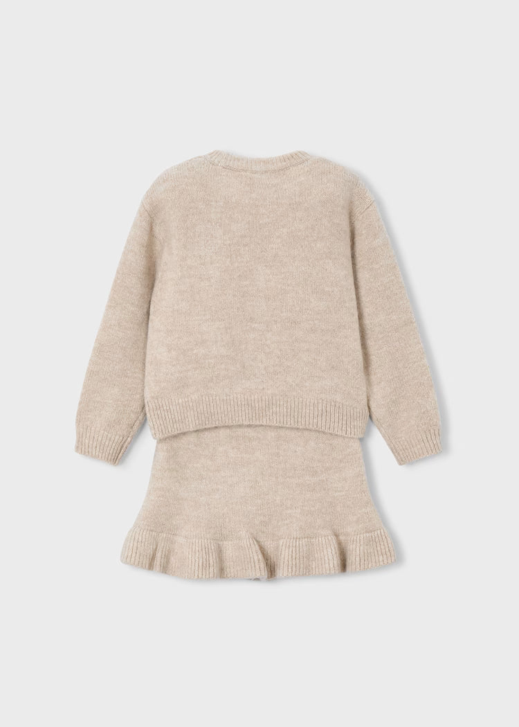 Mayoral Girl Knit Sweater and Skirt Set