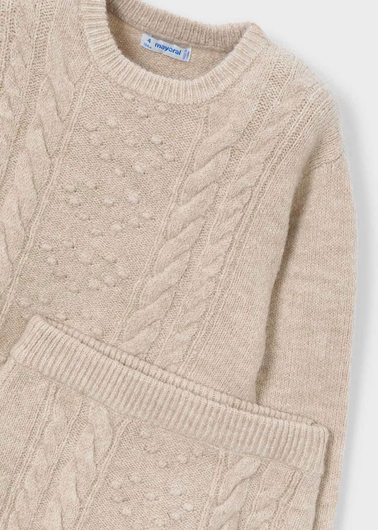 Mayoral Girl Knit Sweater and Skirt Set