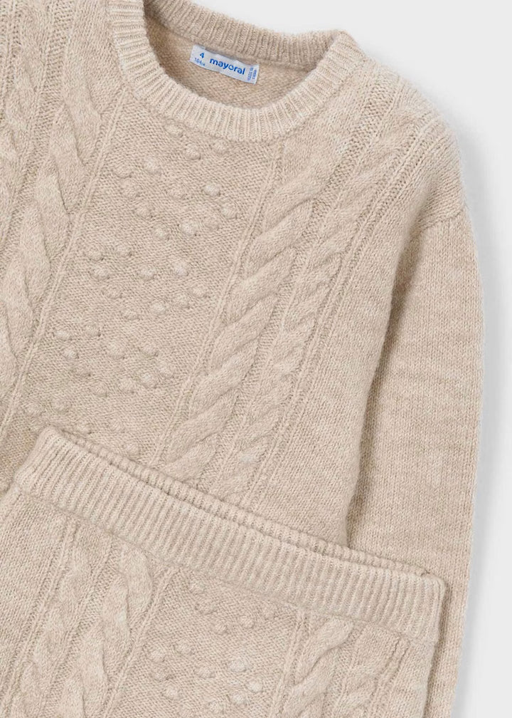 Mayoral Girl Knit Sweater and Skirt Set