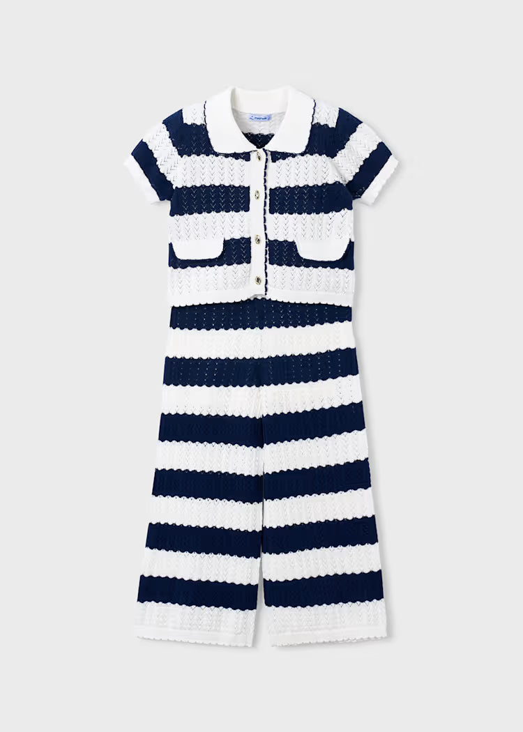 MAYORAL GIRLS' CARDIGAN PANTS SET