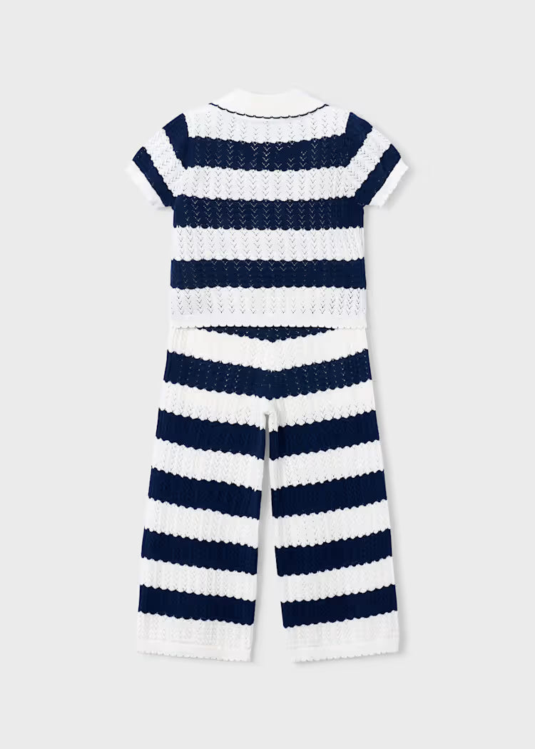 MAYORAL GIRLS' CARDIGAN PANTS SET