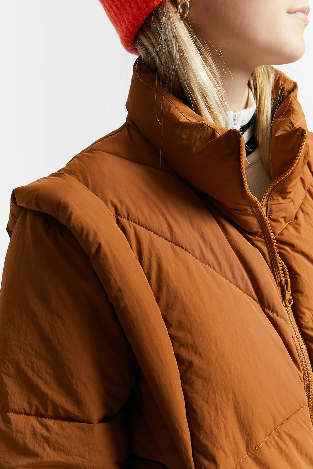 THE NEW SOCIETY OWINGS PUFFER JACKET CAMEL